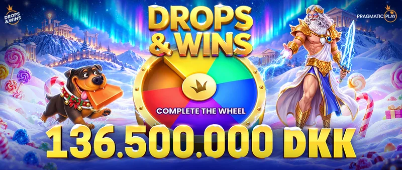 Pragmatic Play Drops & Wins: Wheel Drops med en samlet præmiepulje på 136.500.000 kr.